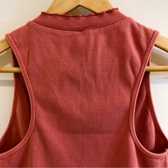 Free People Movement Courage Crop Top Red Clay Size Large. - Picture 12 of 16